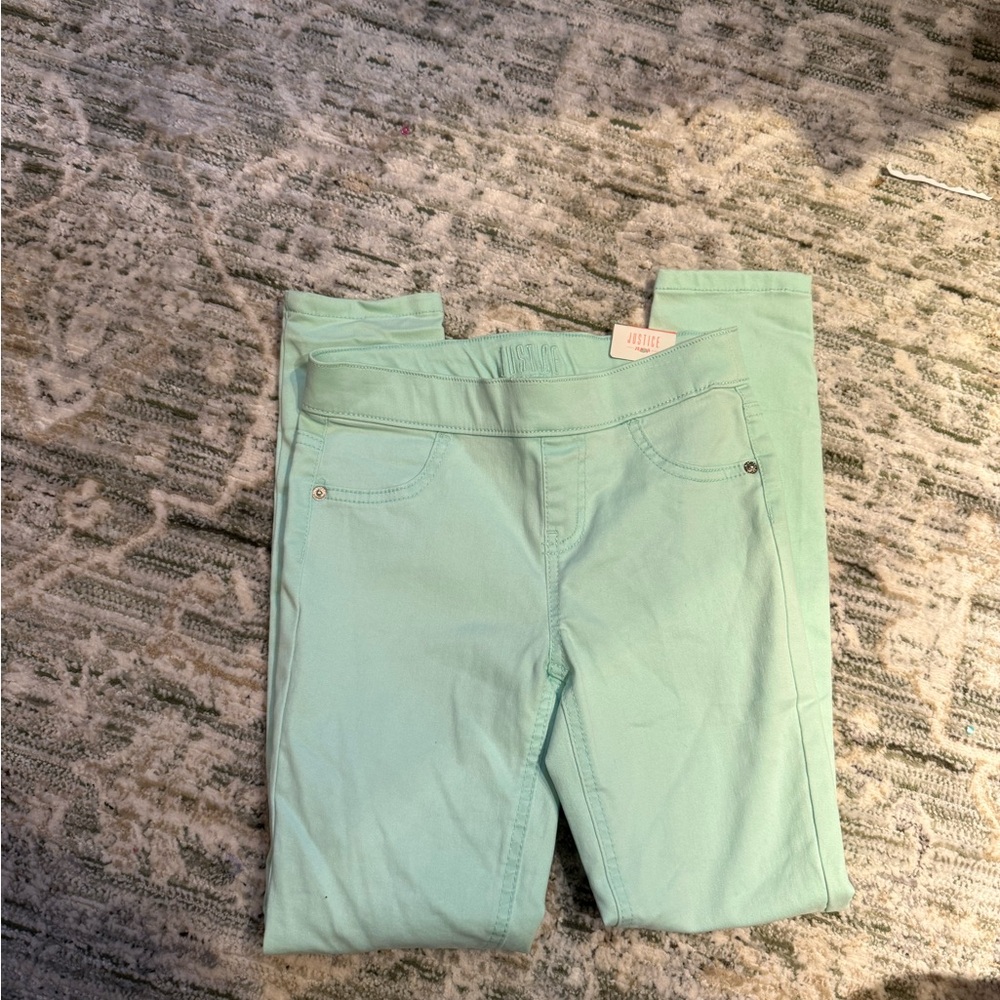 Justice Mint Green Kids Jeans
